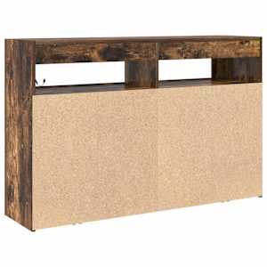 Servírovací skříň Kouřový dub 116 x 30 x 75 cm kompozitní dřevo - obrázek 9