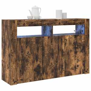 Servírovací skříň Kouřový dub 116 x 30 x 75 cm kompozitní dřevo - obrázek 3