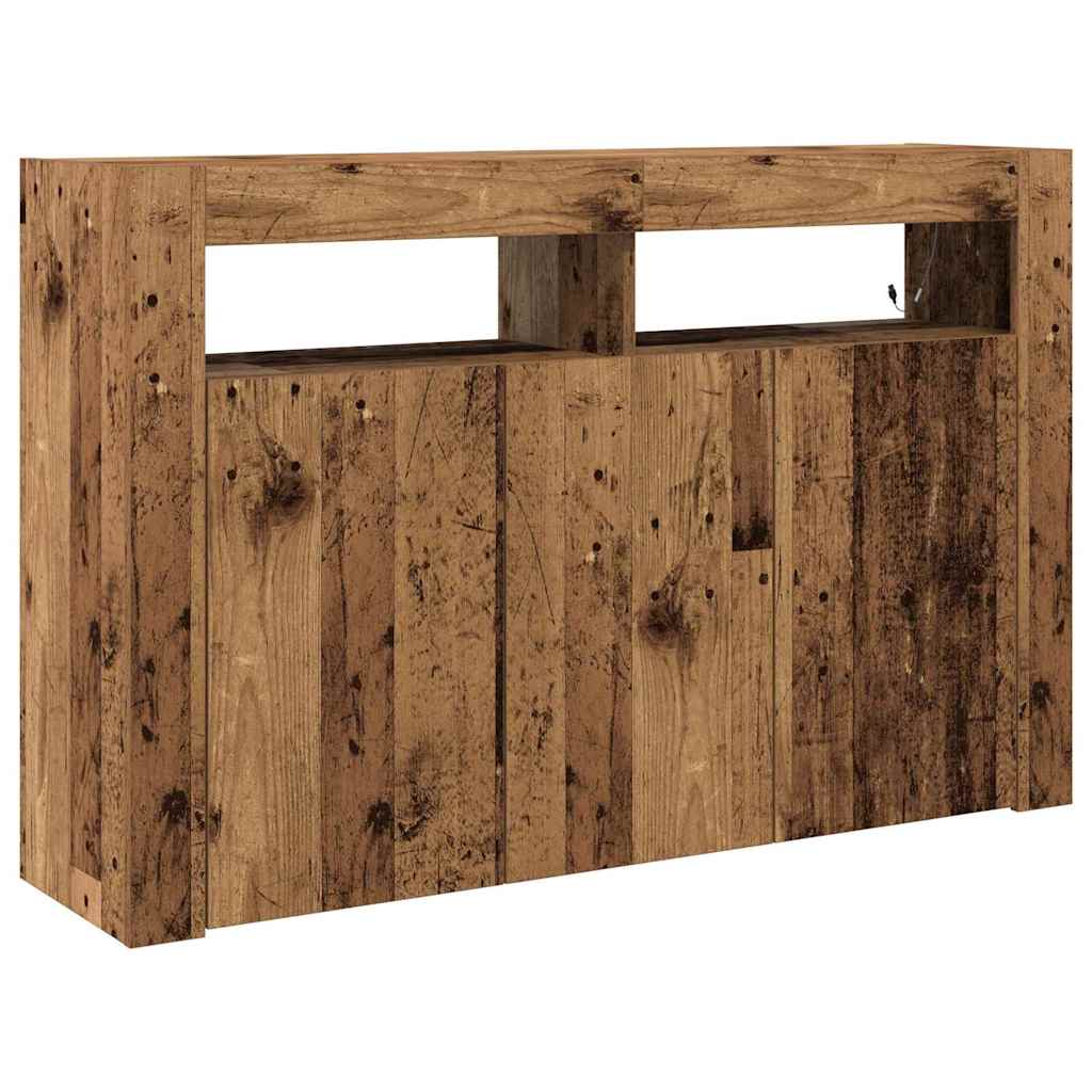  vidaXL Széf Régi fa 116 x 30 x 75 cm Faanyag akciós termékkép 1