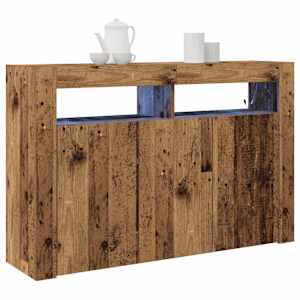 Servírovací skříň Staré dřevo 116 x 30 x 75 cm kompozitní dřevo - obrázek 3