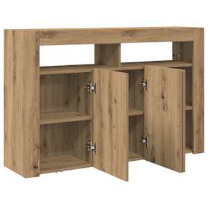 Servírovací skříň Artisanový dub 116 x 30 x 75 cm - obrázek 6