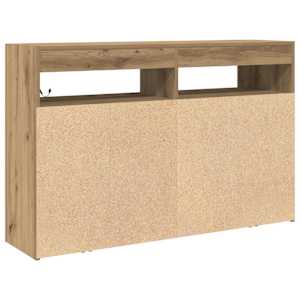 Servírovací skříň Artisanový dub 116 x 30 x 75 cm - obrázek 9