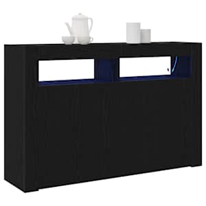 Servírovací skříň Černý dub 116 x 30 x 75 cm kompozitní dřevo - obrázek 3