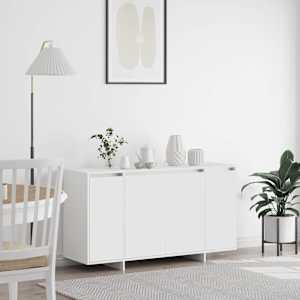 Strani šal Bela 135 x 41 x 75 cm Konstruiran les