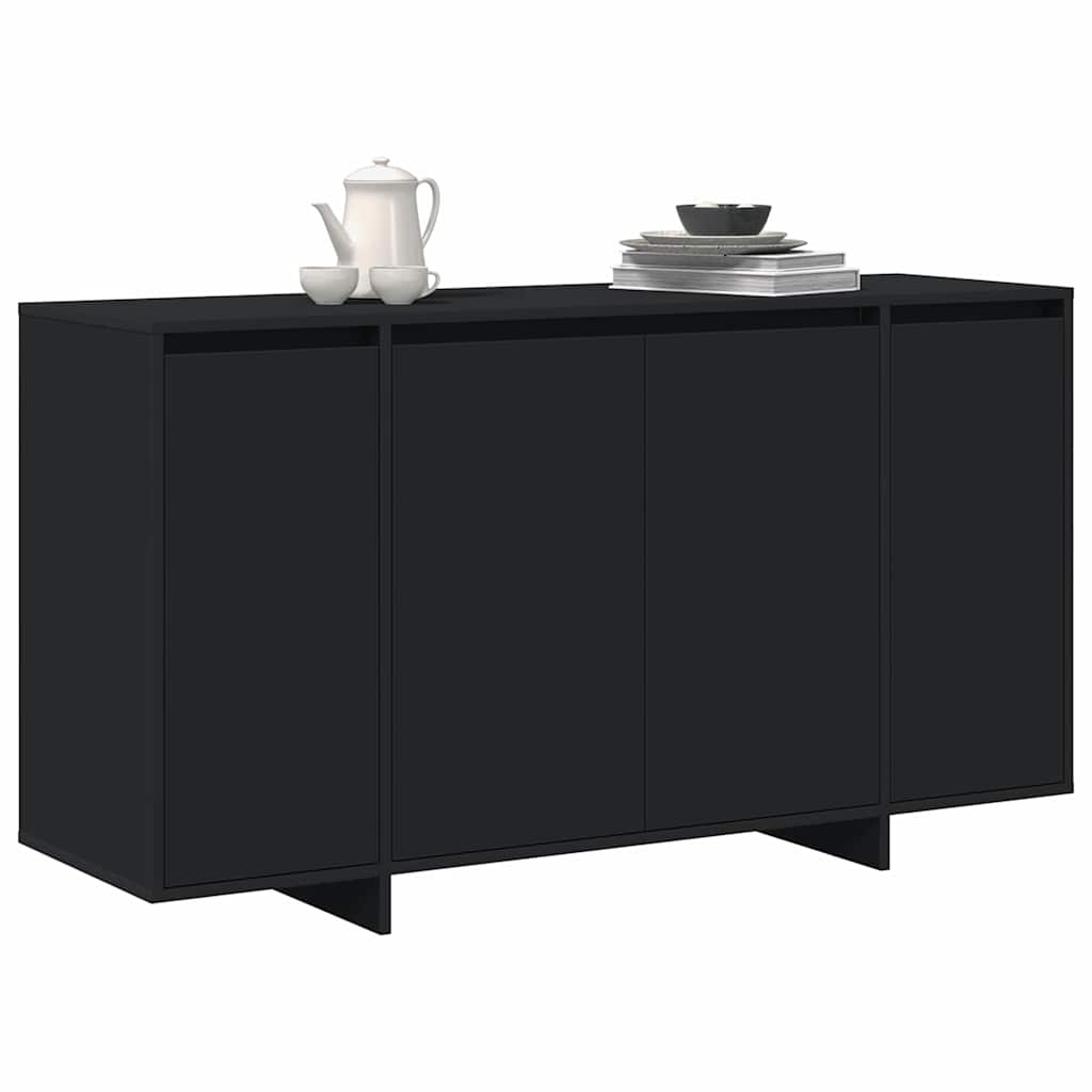 vidaXL Dressoir Zwart 135x41x75 cm Van Hout