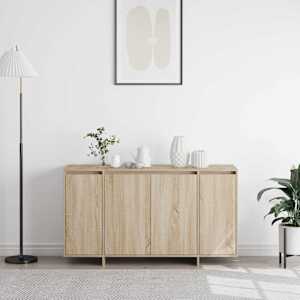 Servírovací skříň Sonoma dub 135 x 41 x 75 cm kompozitní dřevo - obrázek 4