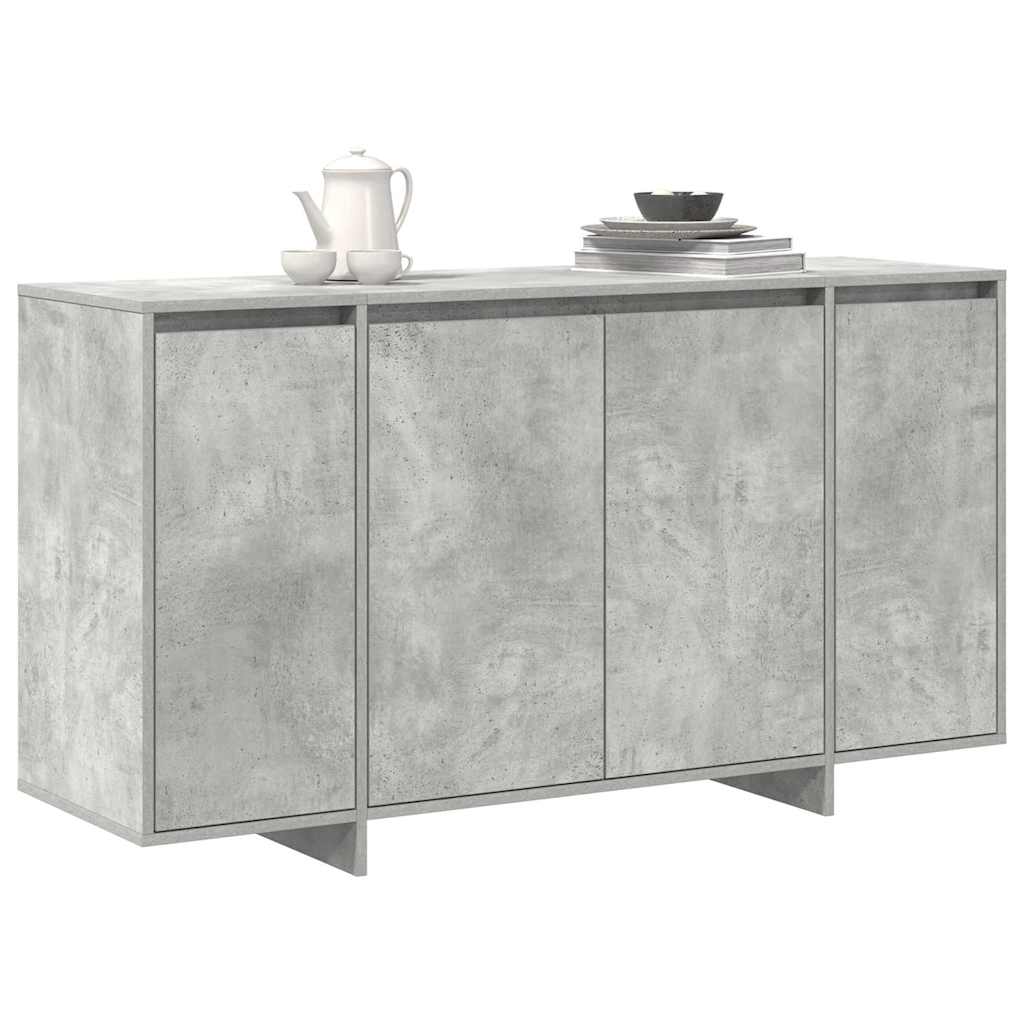 vidaXL Dressoir Beton Grijs 135x41x75 cm Geengineerd Hout