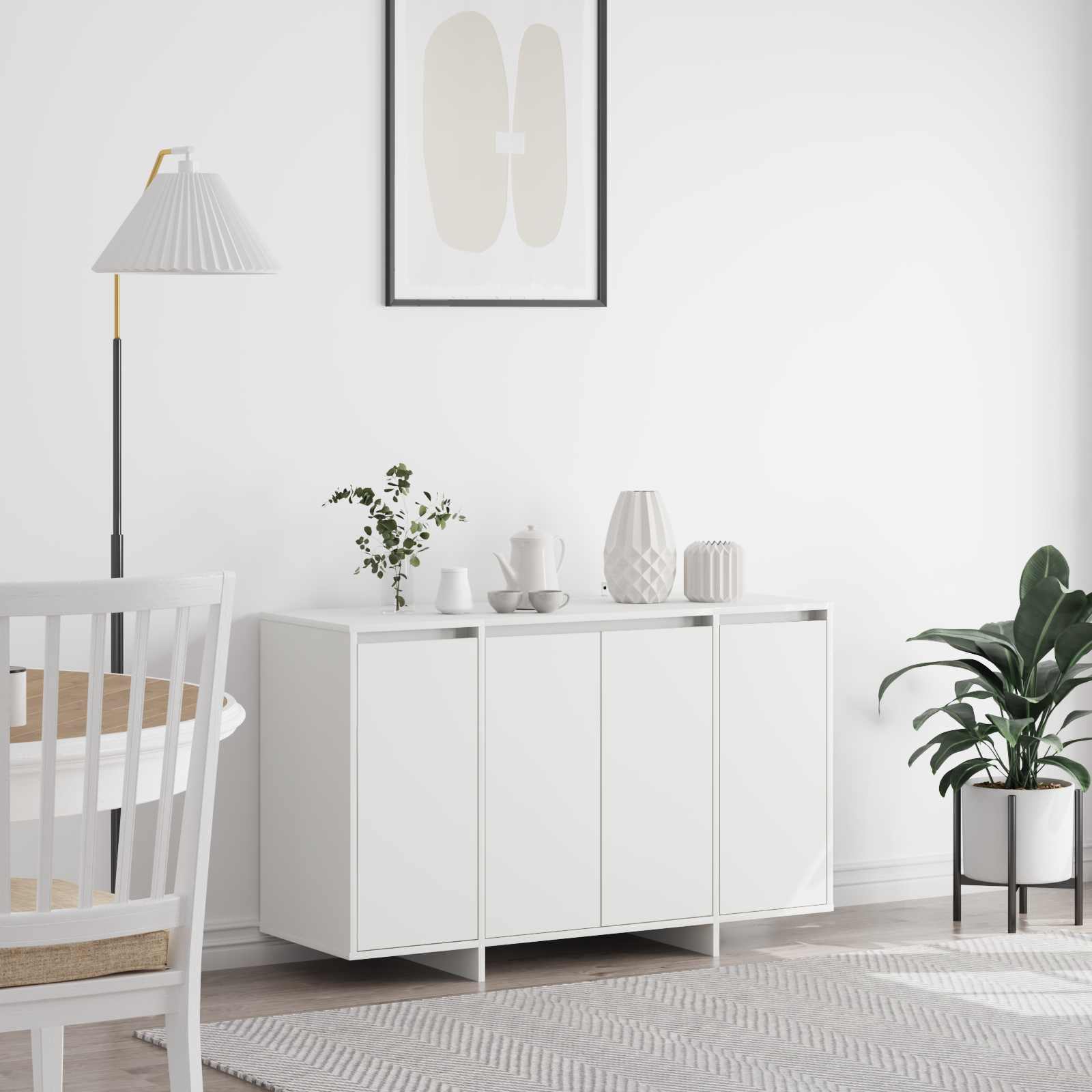 vidaXL Bufet Alb 120 x 41 x 75 cm Lemn compozit