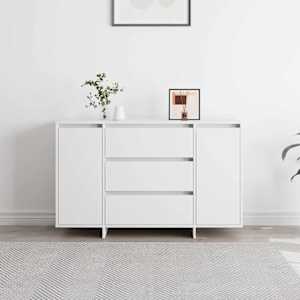 Servírovací skříň Bílá 120 x 41 x 75 cm kompozitní dřevo - obrázek 4