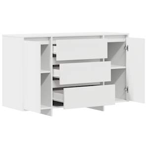 Servírovací skříň Bílá 120 x 41 x 75 cm kompozitní dřevo - obrázek 5