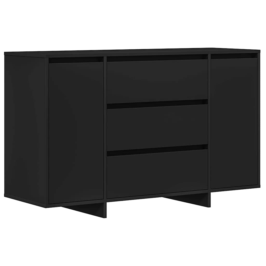 vidaXL Bufet cu sertar Negru 120 x 41 x 75 cm Lemn compozit