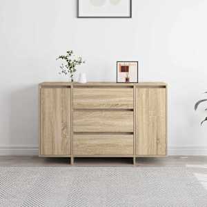 Servírovací skříň Sonoma dub 120 x 41 x 75 cm kompozitní dřevo - obrázek 4