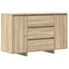 vidaXL K&otilde;ide Sonoma tamm 120 x 41 x 75 cm Tehispuit
