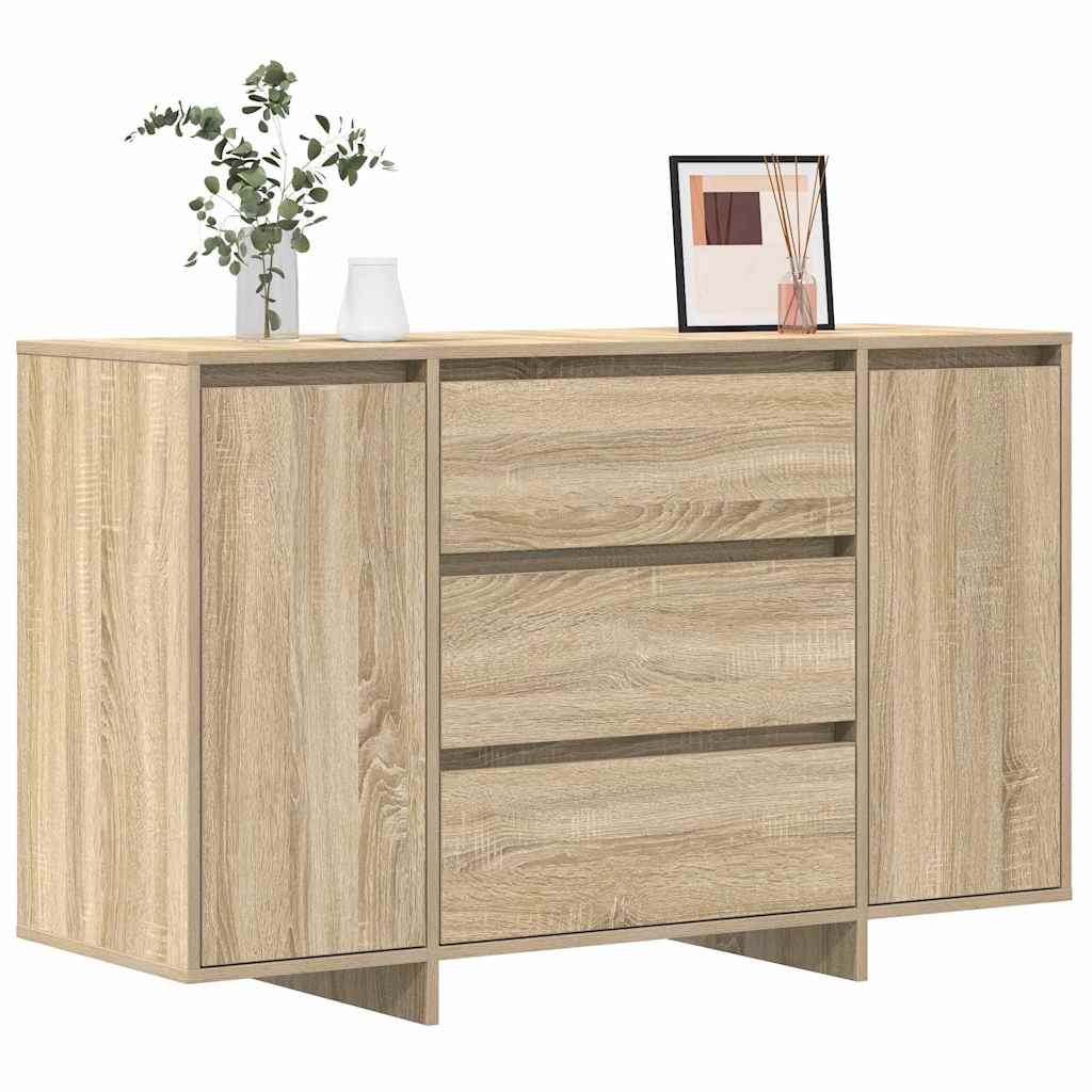 vidaXL Dressoir 120x41x75 cm bewerkt hout sonoma eikenkleurig