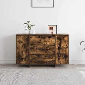 Servírovací skříň Kouřový dub 120 x 41 x 75 cm kompozitní dřevo - obrázek 4