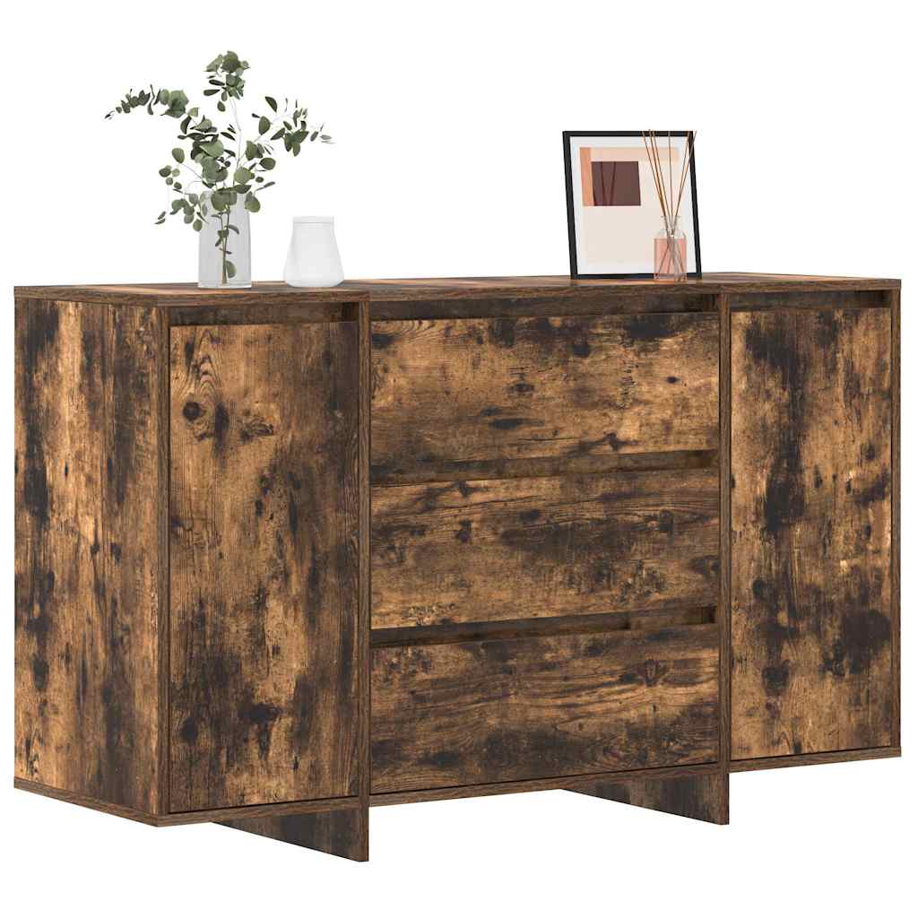 vidaXL Dressoir 120x41x75 cm bewerkt hout gerookt eikenkleurig