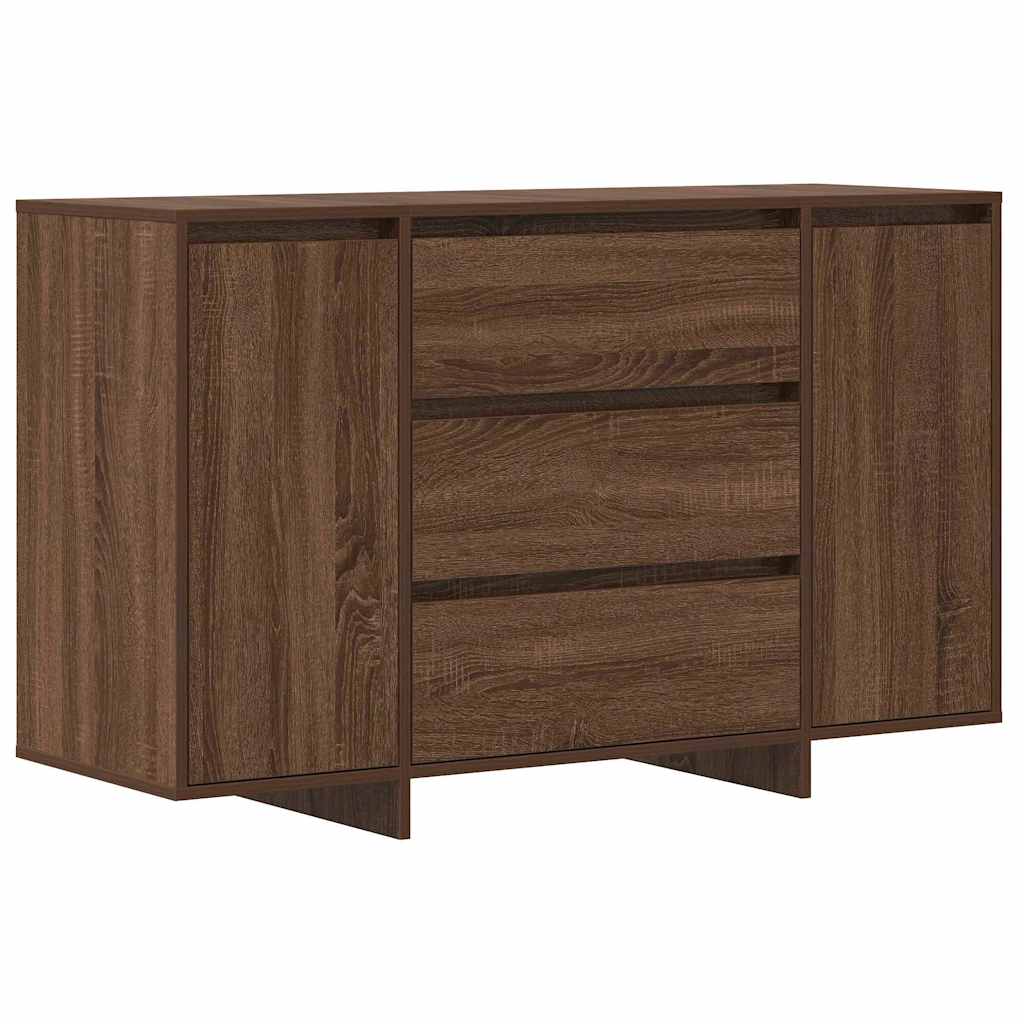  vidaXL Széf fiókkal barna tölgy 120 x 41 x 75 cm Faanyag akciós termékkép 1