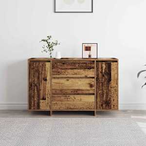 Servírovací skříň Staré dřevo 120 x 41 x 75 cm kompozitní dřevo - obrázek 4