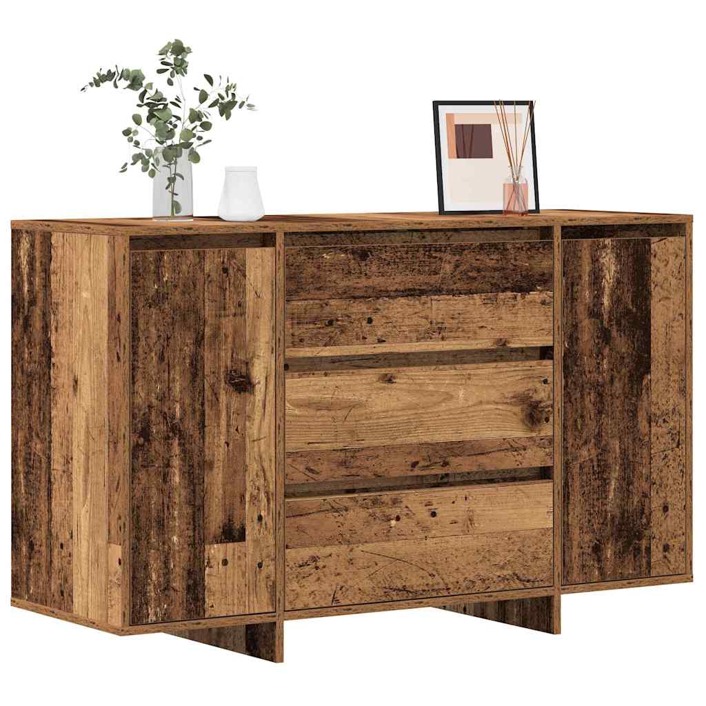 vidaXL Dressoir 120x41x75 cm bewerkt hout oud houtkleurig