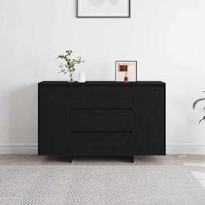 Servírovací skříň Černý dub 120 x 41 x 75 cm kompozitní dřevo - obrázek 4