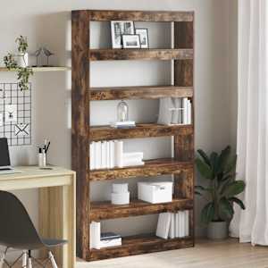 Knjigovni omar Dimljeni oreh 100 x 30 x 198 cm Konstruiran les