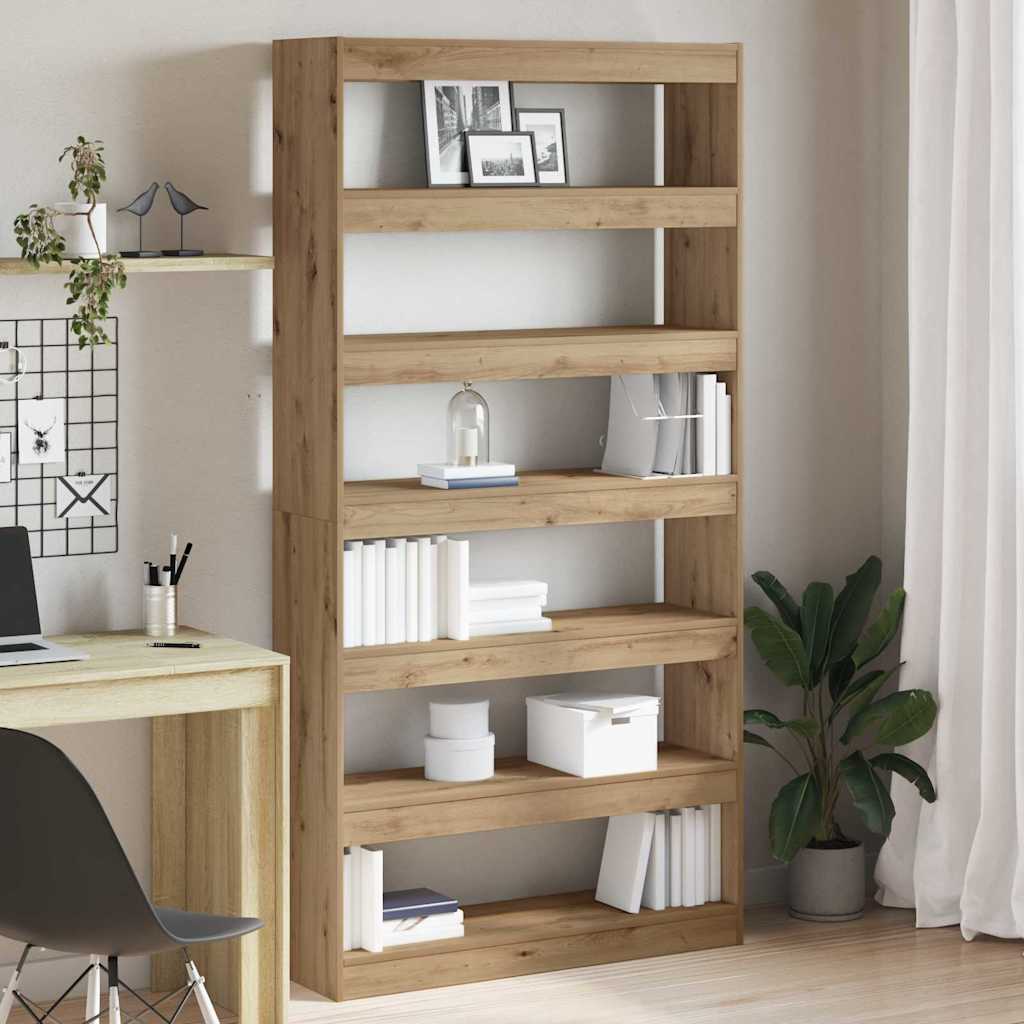 Bogreol Artisan egetræ Massivt træ 100 x 30 x 198 cm Boghylder