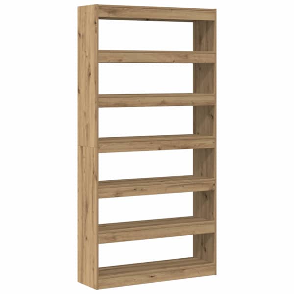 vidaXL Raamaturiiul 6 tasandit 100 x 30 x 198 cm Tehispuit