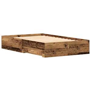 Rám postele Staré dřevo 120 x 190 cm kompozitní dřevo - obrázek 7