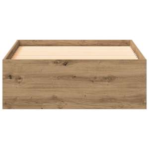 Rám postele Artisanový dub 90 x 190 cm kompozitní dřevo - obrázek 5