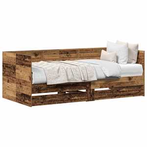 Daybed s čelo Staré dřevo 75 x 190 cm kompozitní dřevo - obrázek 2