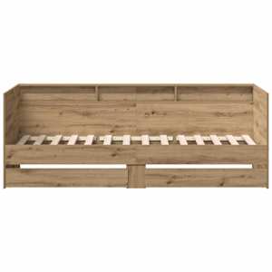 Daybed s čelo Artisanový dub 75 x 190 cm kompozitní dřevo - obrázek 4