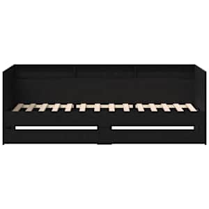 Daybed s čelo Černý dub 75 x 190 cm kompozitní dřevo - obrázek 4