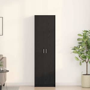 Garderobna omara s polico Črna Orehovina 55 x 25 x 189 cm