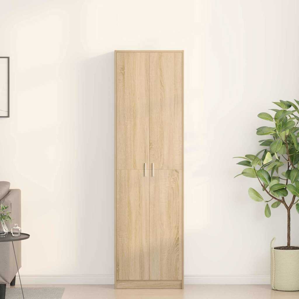Garderobe Sonoma Eg 55x25x189 cm Konstrueret Træ