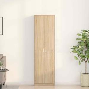 Šatní skříň Sonoma dub 55 x 25 x 189 cm kompozitní dřevo - obrázek 1