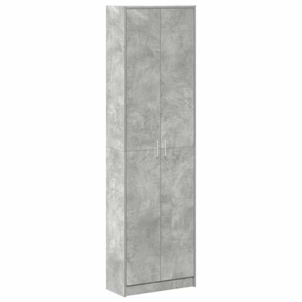 vidaXL Garderoobikapp Betoonhall 55 x 25 x 189 cm Tehispuit