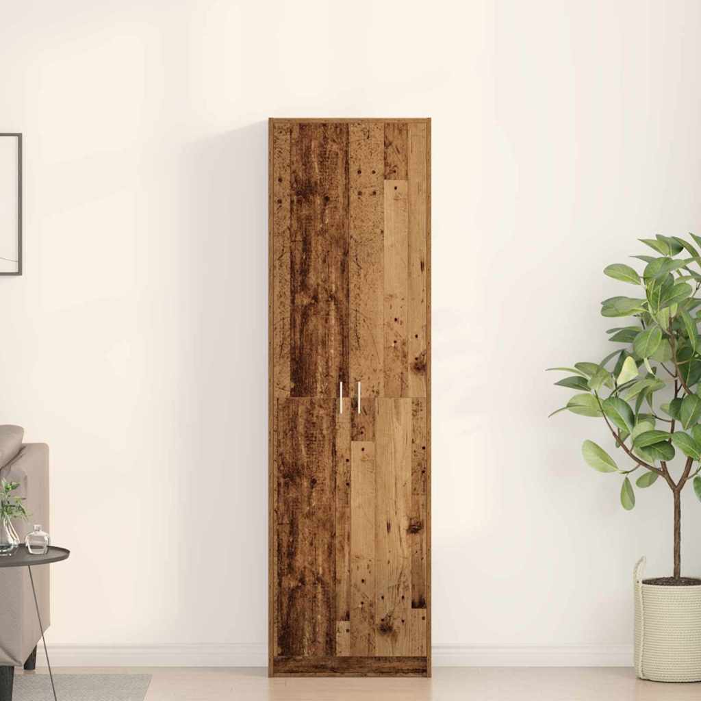 Garderobe Gammel Træ 55x25x189 cm Konstrueret Træ