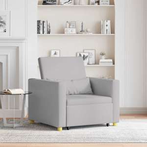 Raztegljiva Kavčna Postelja Enosobna Oblačno siva blago