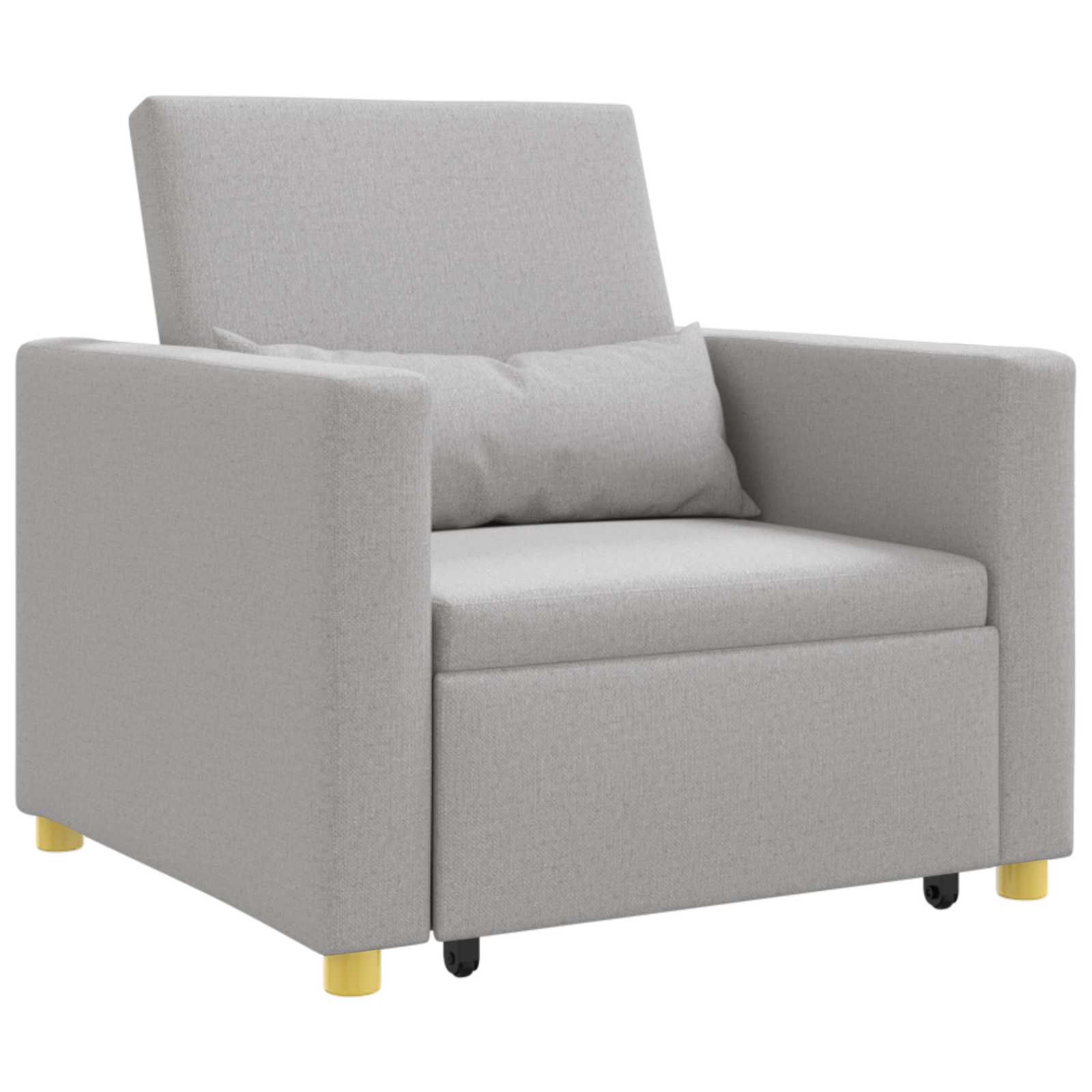 Thumbnail - vidaXL Ausziehbare Schlafcouch Einzel Wolkengrau 90 x 165 x 87 cm