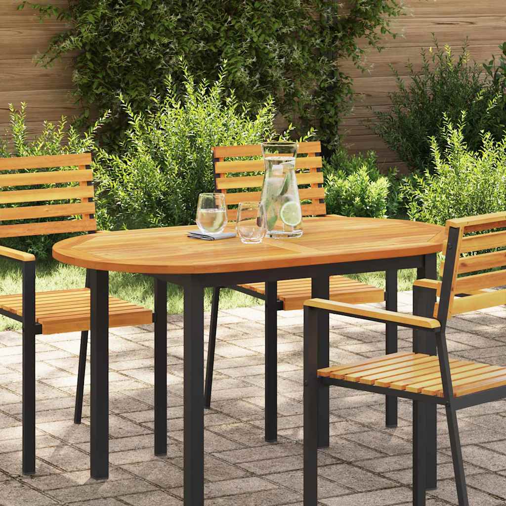 Bordplade 120x70x2,2 cm Oval Massivt Træ Akacia