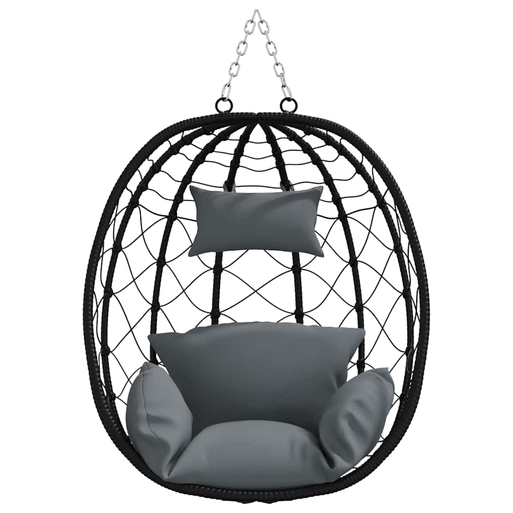 Κρεμαστή καρέκλα αυγό Ανθρακί 91,5 x 60 x 110 εκ. - Image 5