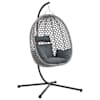 vidaXL Rippuv munakujuline tool pol&uuml;rotang 104 x 100 x 191 cm Hall