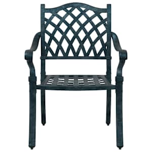 Zahradní křeslo 2 pcs Zelená 56 x 55 x 92.5 cm Hliník - obrázek 4