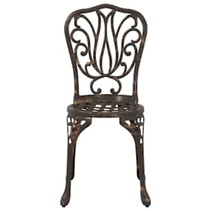 Zahradní bistro set 3 pcs Bronzová Hliník - obrázek 7