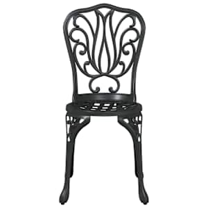 Zahradní bistro set 3 pcs Černá Hliník - obrázek 7