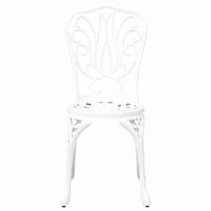 Zahradní bistro set 3 pcs Bílá Hliník - obrázek 7