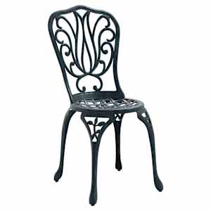 Zahradní bistro set 3 pcs Zelená Hliník - obrázek 4