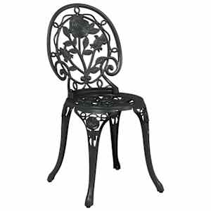 Zahradní bistro set 3 pcs Černá Hliník - obrázek 4