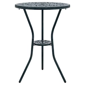 Zahradní bistro set 3 pcs Zelená Hliník - obrázek 5