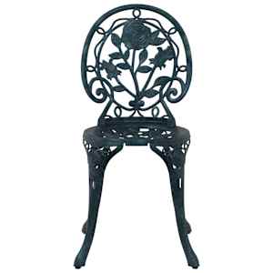 Zahradní bistro set 3 pcs Zelená Hliník - obrázek 7